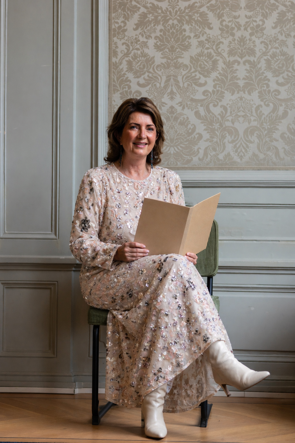 Anita Dijkman tijdens een ceremonie